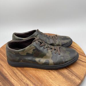 Allen Edmonds Canal Court Shoes Mens Size 11 D Camo Leather Camouflage Sneakers